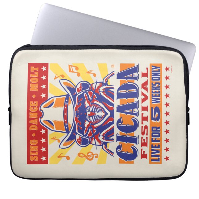 Funda Para Portátil Festival de Música Campestre de Cicada (Frente)