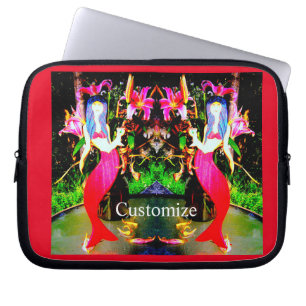 Funda Para Portátil Festividad de la sirena roja