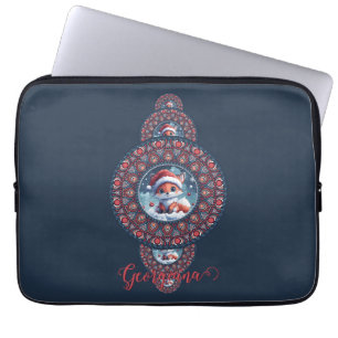 Funda Para Portátil Festividad personalizada Kawaii Fox Ornamentala Ma