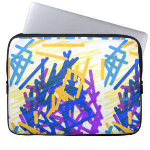 Funda Para Portátil Festivo Moderno de Salpicaduras de Pintura Abstrac
