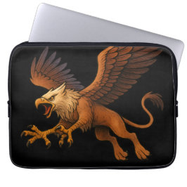 Funda Para Portátil Fierce Buceo Golden Griffin Mitología Fantasía Art