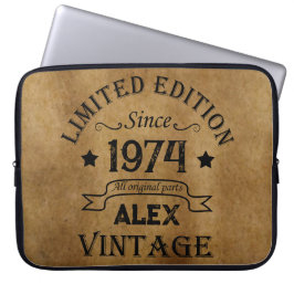 Funda Para Portátil Fiesta de cumpleaños 50 vintage personalizada