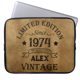 Funda Para Portátil Fiesta de cumpleaños 50 vintage personalizada