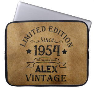 Funda Para Portátil Fiesta de cumpleaños 70 vintage personalizada