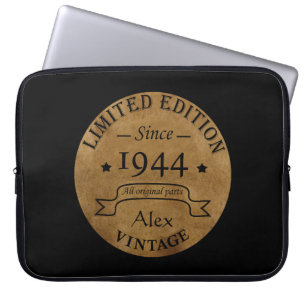 Funda Para Portátil Fiesta de cumpleaños 80 vintage personalizada