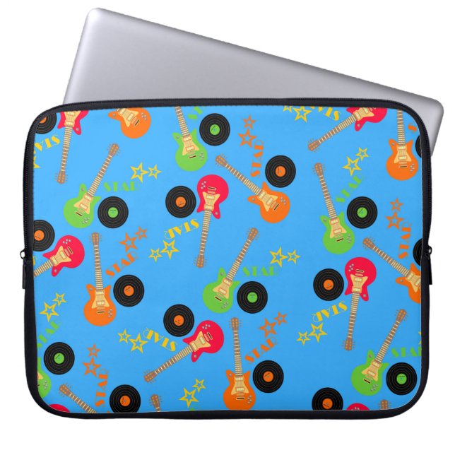 Funda Para Portátil Fiesta de cumpleaños de Rock Star Boy (Frente)