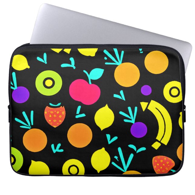 Funda Para Portátil Fiesta de fruta luminosa (Frente)