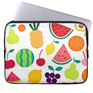 Funda Para Portátil Fiesta de Frutas de Neón Colorido