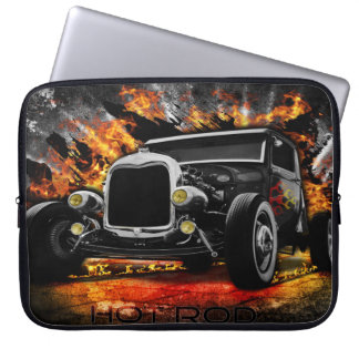 Funda Para Portátil Fiesta de Hot Rod incendia viruta de autos viejos