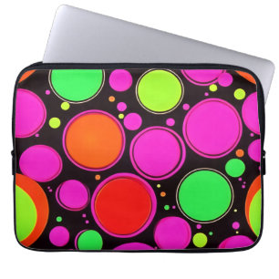 Funda Para Portátil Fiesta de puntos de neón