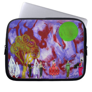 Funda Para Portátil Fiesta del Jardín de la Luna de la Infanta por Mic