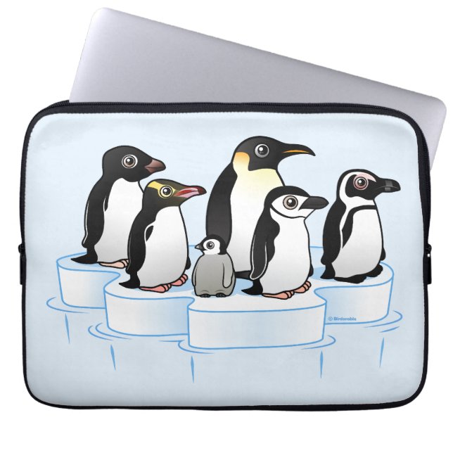 Funda Para Portátil Fiesta del pingüino (Frente)