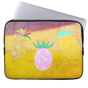 Funda Para Portátil Fiesta Luau de Piña Tiki de Verano