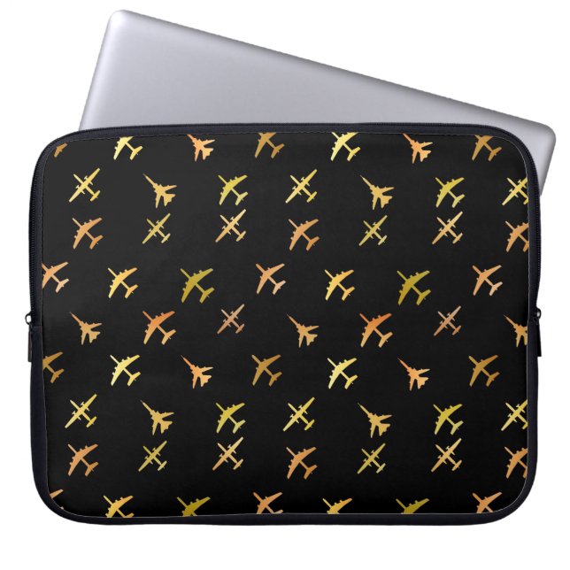Funda Para Portátil Fighter planes, on black (Frente)