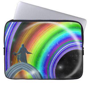 Funda Para Portátil Figura de misterio en el Stargate interdimensional