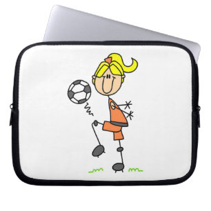 Funda Para Portátil Figura rubia regalos del palillo del chica del