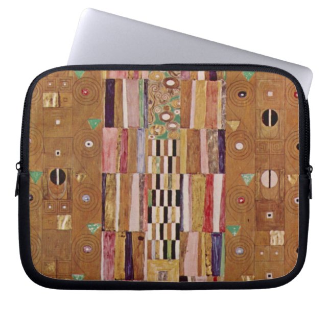 Funda Para Portátil Fin del Muro, Furisa Stoclet por Gustav Klimt (Frente)