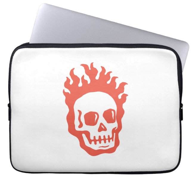 Funda Para Portátil Fire Skull (Frente)