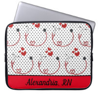 Firma de estetoscopios, corazones y puntos de polk