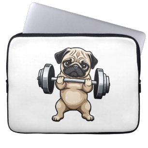Funda Para Portátil Fitness Pug