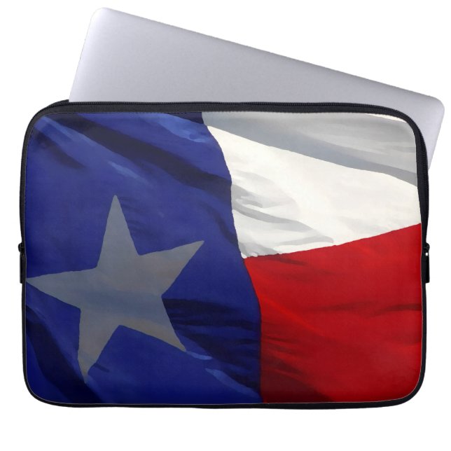 Funda Para Portátil Flag of Texas Pop Art (Frente)