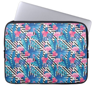 Funda Para Portátil Flamenco y palmas en modelo geométrico