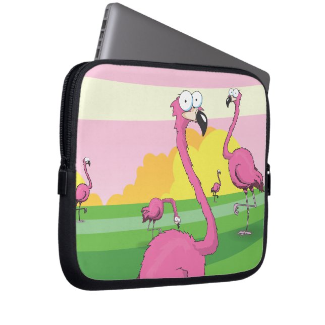 Funda Para Portátil flamencos (Anverso derecho)