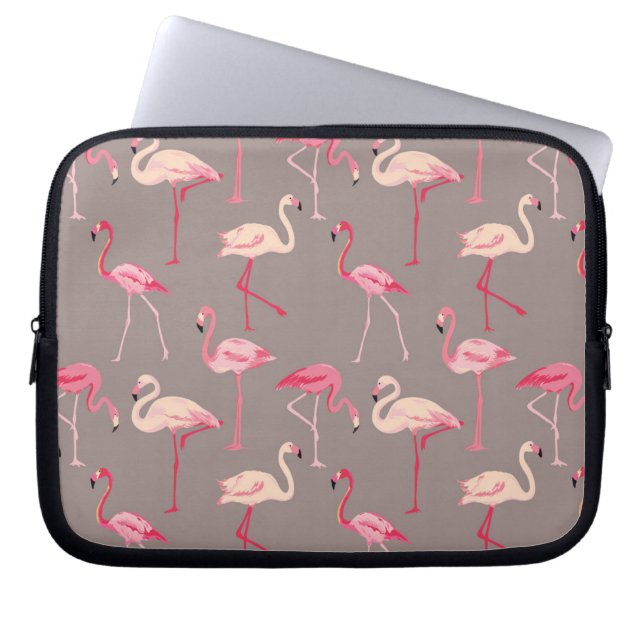 Funda Para Portátil Flamencos retros (Frente)