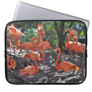 Funda Para Portátil Flamencos rosados