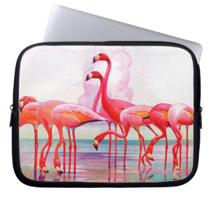 Funda Para Portátil Flamencos rosados de Francisco Lee Jacques
