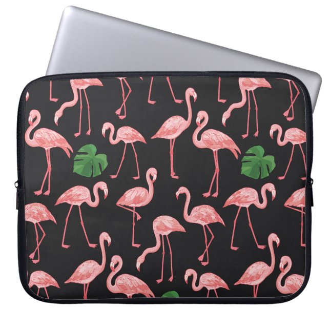 Funda Para Portátil Flamingo Elegance: Vieja Monstera Fusión. (Frente)