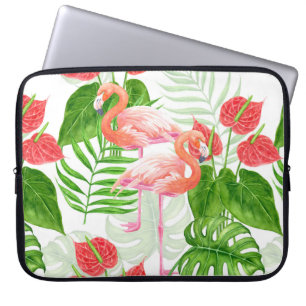 Funda Para Portátil Flamingo garden