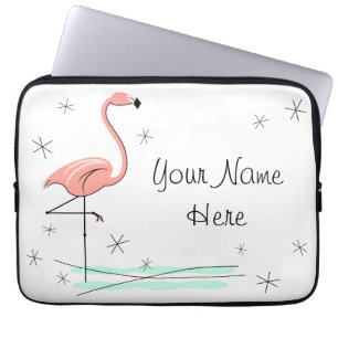 Funda para portátil Flamingo Ocean Name
