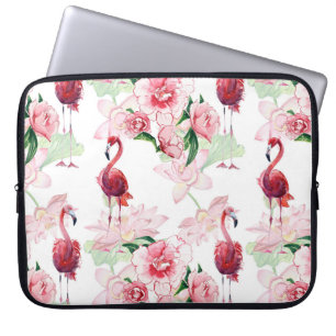 Funda Para Portátil Flamingo rosa: Elegancia de patrón sin foco