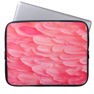 Funda Para Portátil Flamingo rosa Feathersflamingo, plumas, rosa, text