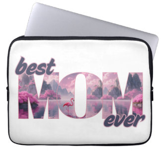 Funda Para Portátil Flamingos in einer Traumwelt - best Mom ever