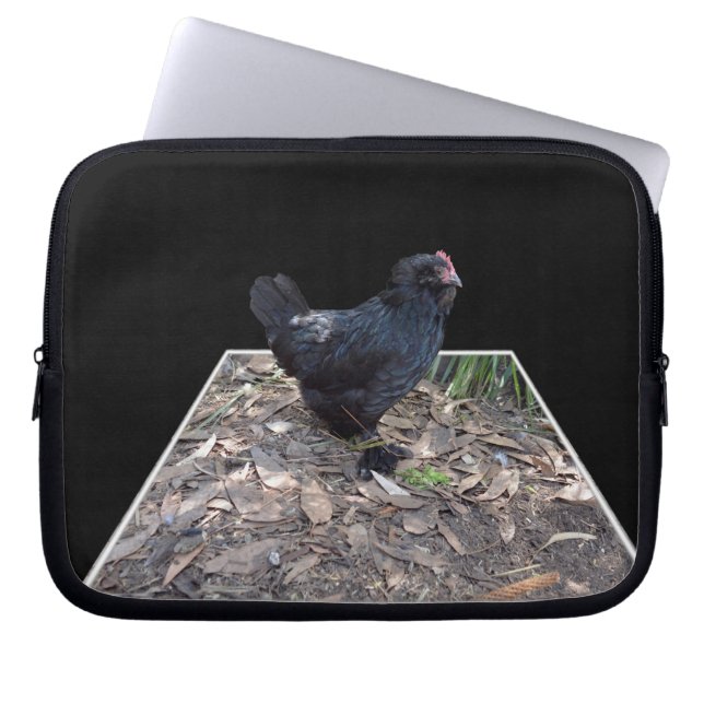 Funda Para Portátil Flaucho negro, (Frente)