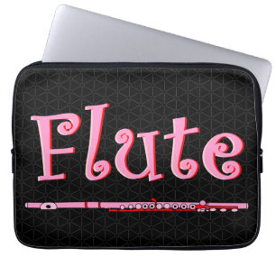 Funda Para Portátil Flauta rosa