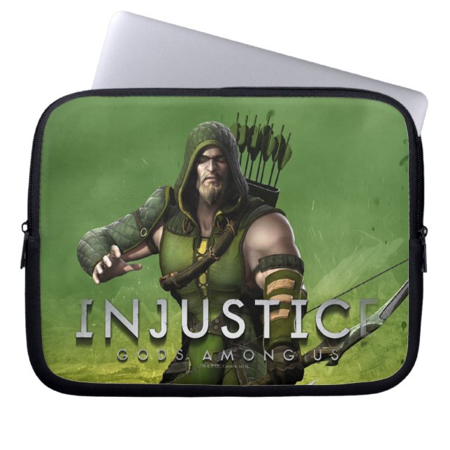 Funda Para Portátil Flecha verde (Frente)