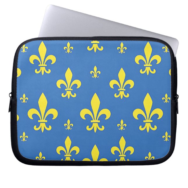 Funda Para Portátil Fleur de Lis (Frente)
