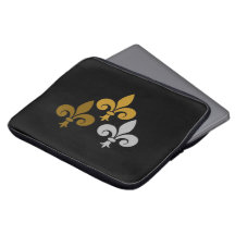Fleur de Lys Electronics Bag