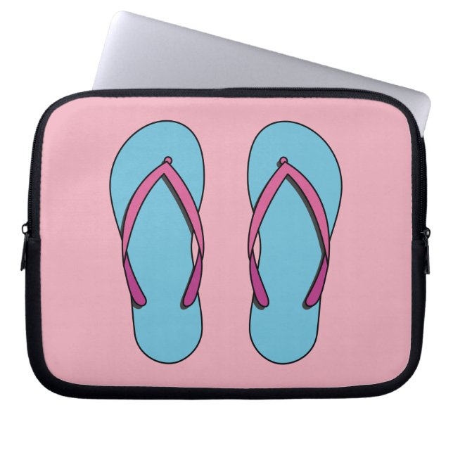 Funda Para Portátil Flip Flops de playa (Frente)