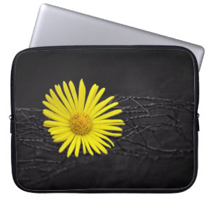 Funda Para Portátil Flor amarilla