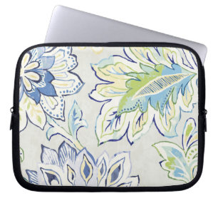 Funda Para Portátil Flor azul bohemia