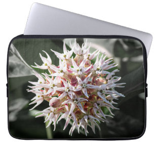 Funda Para Portátil Flor blanca de leche, fotografía con flores silves