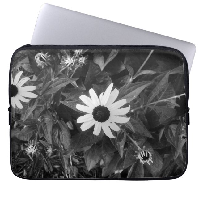 Funda Para Portátil Flor blanca encantadora (Frente)
