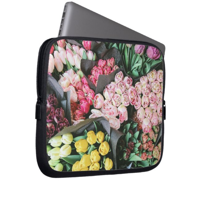 Funda Para Portátil flor colorida (Anverso derecho)