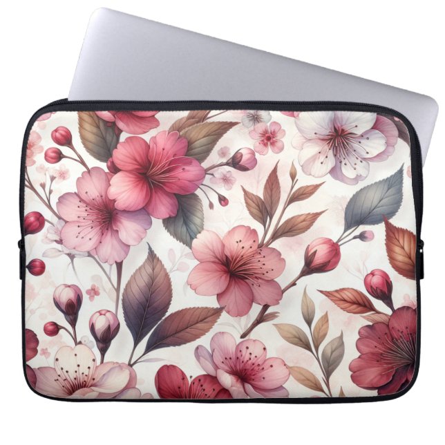 Funda Para Portátil Flor de Cerezo (Frente)