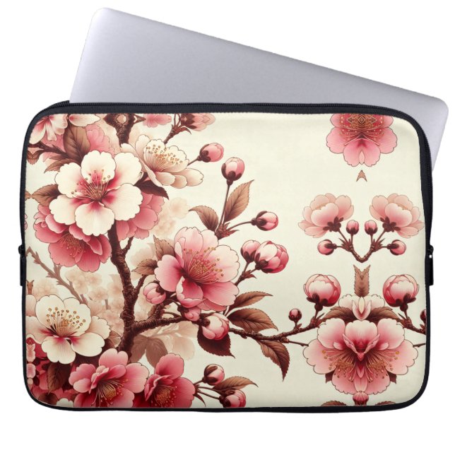 Funda Para Portátil Flor de Cerezo (Frente)