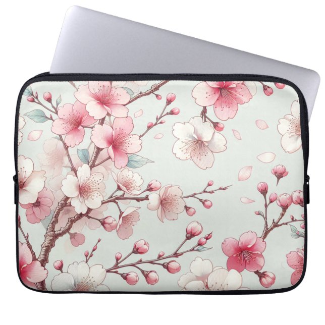 Funda Para Portátil Flor de Cerezo (Frente)